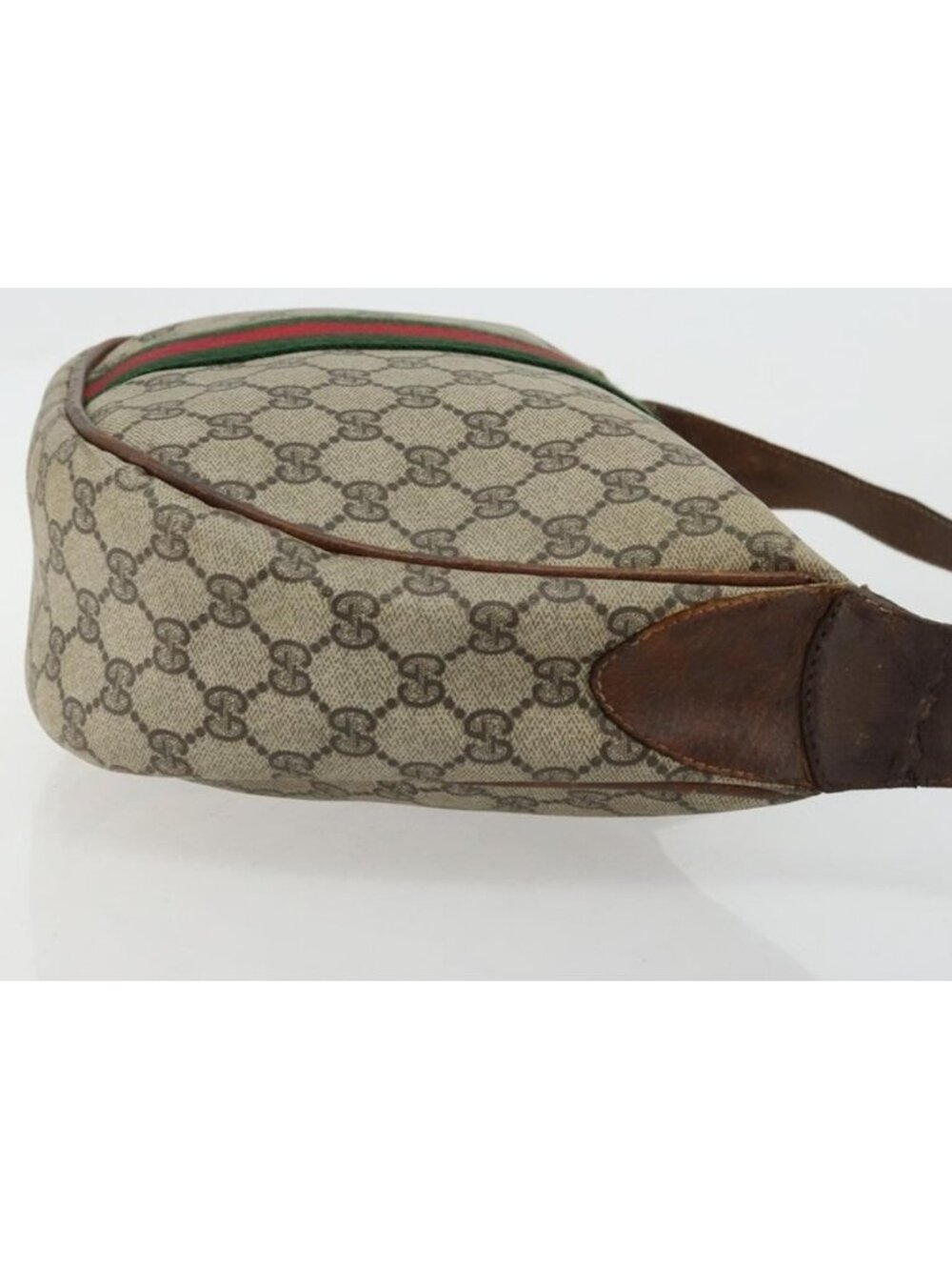 Authentic GUCCI GG Supreme Web Sherry Line Shoulder Bag Beige 10 02 008 - Picture 13 of 16